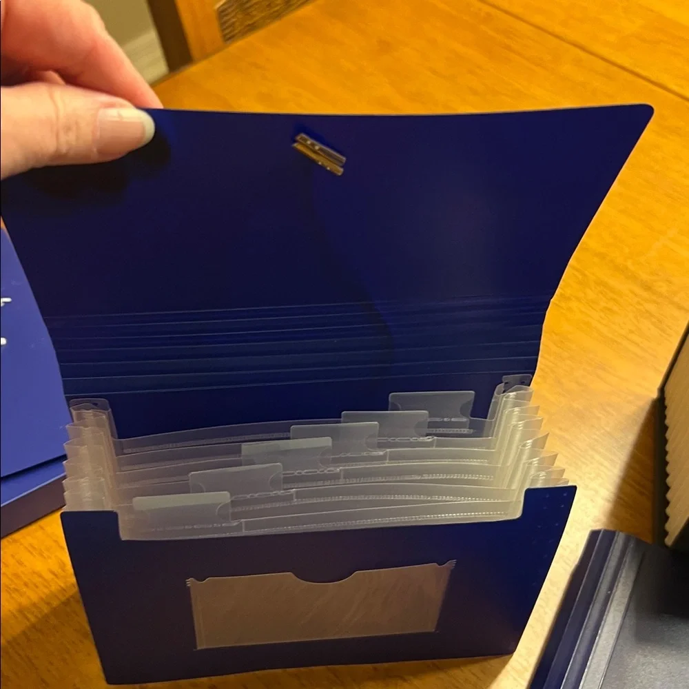 Blue Document Organizer Set